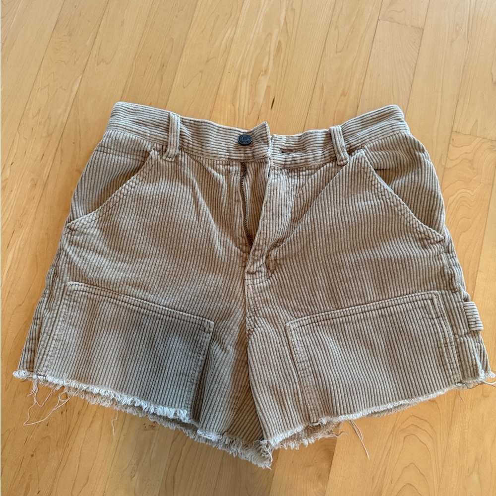 PacSun Brown Corduroy Cargo Shorts